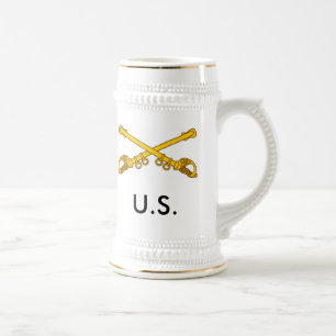 gekreuzte Säbel, US Bierglas