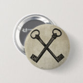 Gekreuzte Schlüssel Button (Vorne & Hinten)