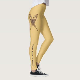 Gekreuzte Schneeschuhe Leggings