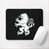 Gekreuzte Schwanz-zügellose Löwe-Wappenkunde Mousepad (Mit Mouse)
