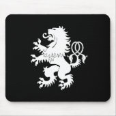 Gekreuzte Schwanz-zügellose Löwe-Wappenkunde Mousepad (Vorne)