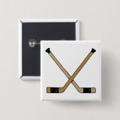 Gekreuzte Stöcke Button (Vorne & Hinten)