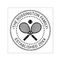 Gekreuzte Tennis-Schläger Familienname Gründungsda