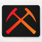 Gekreuzter Felsen hämmert Mousepad (Vorne)