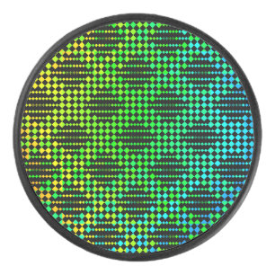 Gekreuzter Gitterzaun von Kenneth Yoncich Eishockey Puck