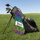 Gekreuzter Gitterzaun von Kenneth Yoncich Golfhandtuch (Gras)