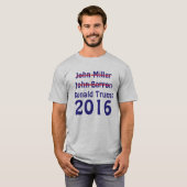 Gekreuzter heraus John Miller und John Barron 2016 T-Shirt (Vorne ganz)