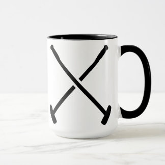 Gekreuzter Poloholzhammer Tasse