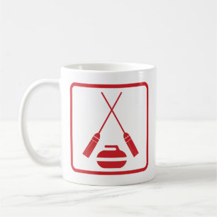 Gekreuztes Besen-Winden Retro Kaffeetasse