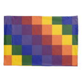 Gekreuztes geometrisches Muster Kissenbezug (Rückseite)