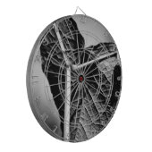 gekreuztes Herz Dartscheibe (Vorderseite Links)