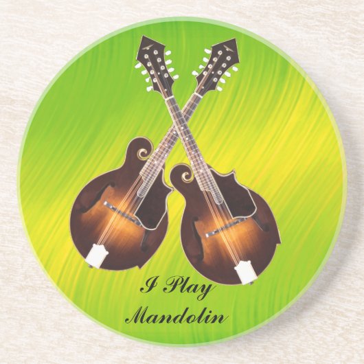 GEKREUZTES MANDOLINS-COASTER UNTERSETZER (Vorne)