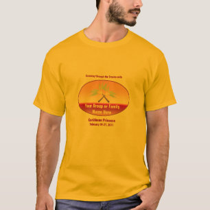 Gekreuztes Palmen-Gruppen-Kreuzfahrt-T-Stück T-Shirt