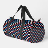 Gekreuztes Paraguay-Flag-Muster Duffle Bag (Rechte Ecke)