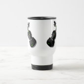 GEKREUZTES SCHWARZES VIOLINS-MUG REISEBECHER (Mittel)