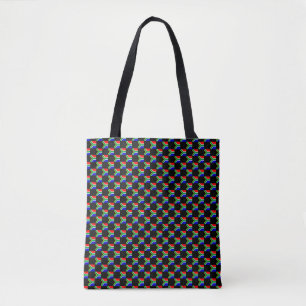 Gekreuztes Südafrikanisches Flaggenmuster Tasche