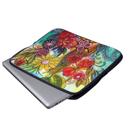 Gekritzel 19 laptopschutzhülle (Vorne Knopf)