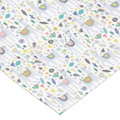 Gekritzel-Alpaka-Muster Kurzer Tischläufer (Ecke)