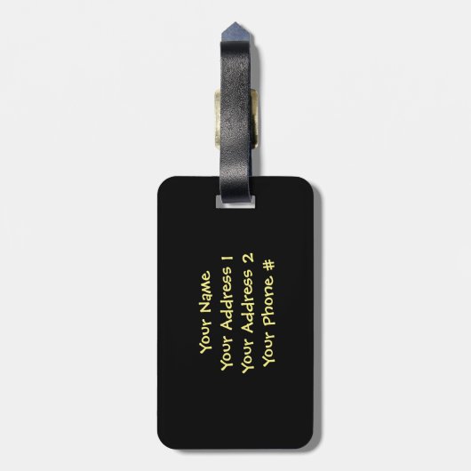 Gekritzel-Ananas Gepäckanhänger (Rückseite vertikal)