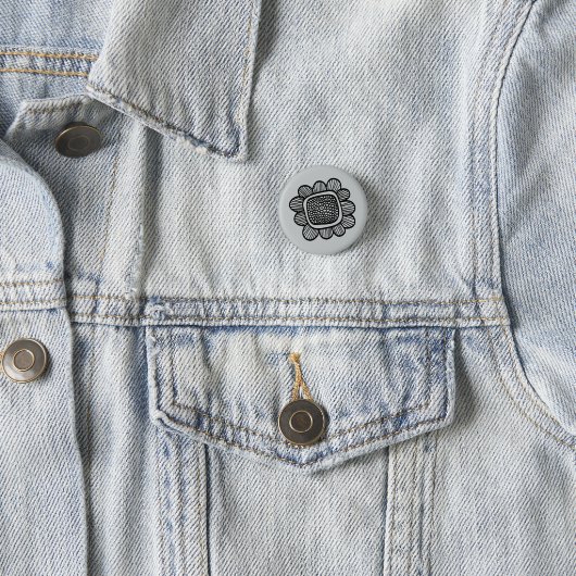 Gekritzel-Blume Button (Beispiel)