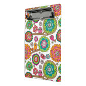 Gekritzel-Blumen-Hintergrundmuster Mini Klemmbrett (Gewinkelt2)