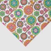 Gekritzel-Blumen-Hintergrundmuster Seidenpapier (Ausschnitt)