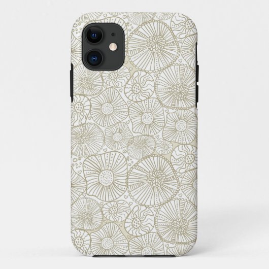 Gekritzel-Blumen-Telefon-Hüllen Case-Mate iPhone Hülle (Rückseite)