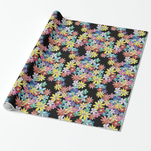 Gekritzel-Blumen-Verpackungs-Papier Geschenkpapier