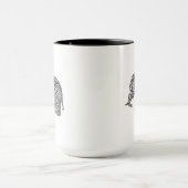 Gekritzel-Elefant Tasse (Zentrum)