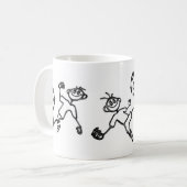 Gekritzel GuyZ Fußball-Tasse Kaffeetasse (Vorderseite Links)