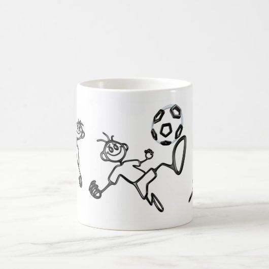Gekritzel GuyZ Fußball-Tasse Kaffeetasse (Mittel)