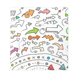 Gekritzel-Hand gezeichnetes flüchtiges Notizblock