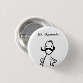 Gekritzel, Herr Mustache Button (Vorne & Hinten)