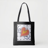 Gekritzel-Herz-Tasche Tasche (Vorderseite)