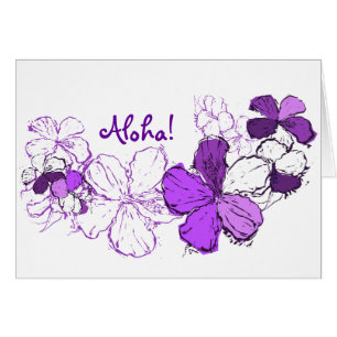 Gekritzel-Hibiskus-Hawaiianer-Illustration