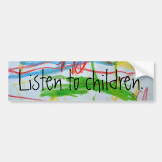 Gekritzel, hören auf Kinder. - Besonders Autoaufkleber