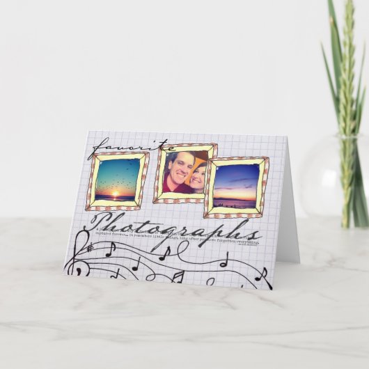 Gekritzel instagram Fotokarte Karte (Vorderseite)