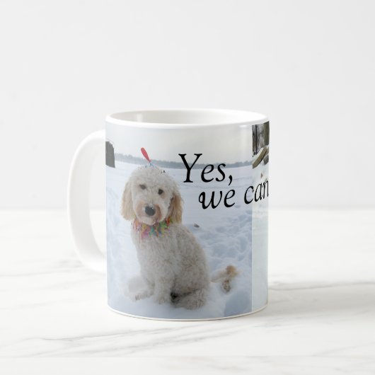 Gekritzel ja, können wir! kaffeetasse (Vorderseite Links)