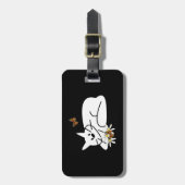 Gekritzel-Katze Gepäckanhänger (Vorderseite vertikal)