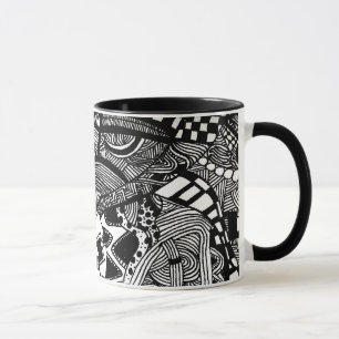 Gekritzel-Kunst-Tasse Tasse