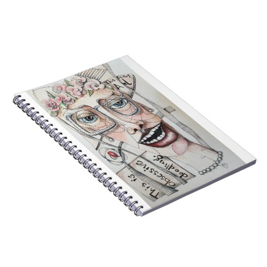 Gekritzel-Kunst-Zeitschrift Notizblock (Rechte Seite)