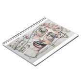 Gekritzel-Kunst-Zeitschrift Notizblock (Linke Seite)