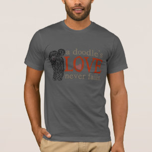 Gekritzel-Liebe versagt nie - schwarzes T-Shirt