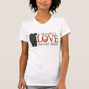 Gekritzel-Liebe versagt nie - schwarzes T-Shirt