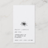 Gekritzel minimal und moder Visitenkarte (Rückseite)