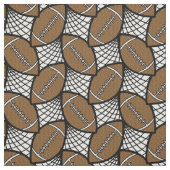 Gekritzel-Mustergewebe des Fußballs geometrisches Stoff (Muster)
