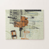 Gekritzel-San Francisco Szene Puzzle (Horizontal)