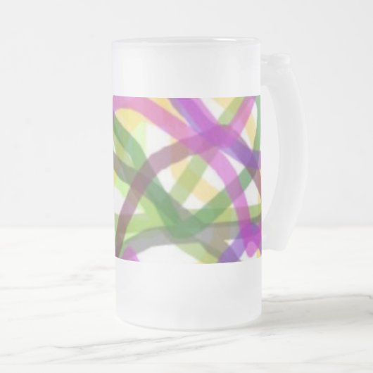 Gekritzel-Schale Mattglas Bierglas (VorderseiteRechts)