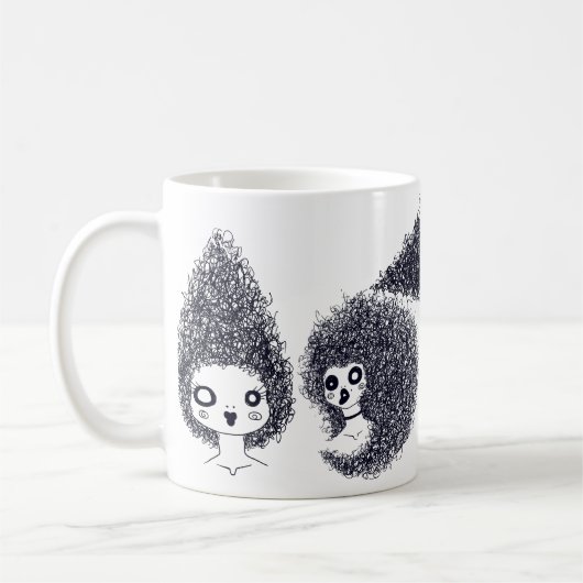 Gekritzel-Schwestern Kaffeetasse (Links)