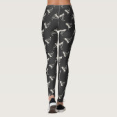 Gekritzel-Segelboot-Muster Leggings (Rückseite)